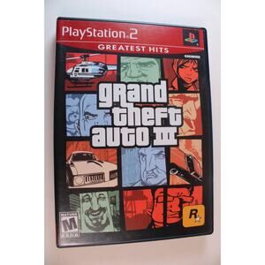 Grand Theft Auto GTA III 3 (Sony PlayStation 2, 2001, PS2) Authentic, tested